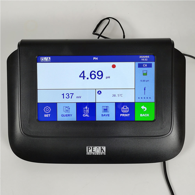Labor-Hochpräzisions-Benktop-Kapazität-Touchscreen-PH-Meter mit 2-Punkte-Kalibrierung