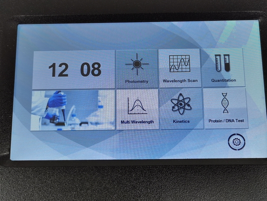 7-Zoll-LCD-Touchscreen Spektralbandbreiten-Spektrophotometer für Fachleute
