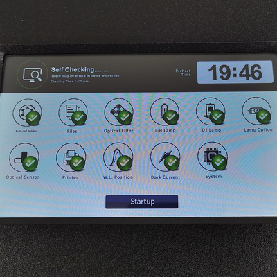 LCD-Touchscreen-Xenonlampe 2nm Doppelstrahl UV-Sichtbares Spektrophotometer mit USB HOST-Daten-Ausgabe
