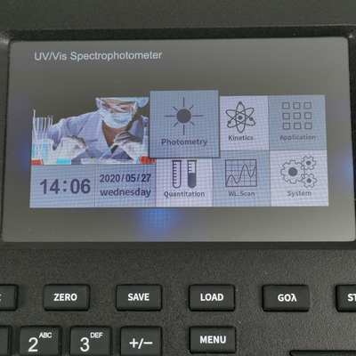 7 Zoll Touchscreen 1nm Xenonlampe Doppelstrahlspektrophotometer für die chemische Analyse