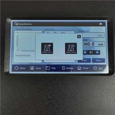 7 Zoll Touchscreen 1nm Xenonlampe Doppelstrahlspektrophotometer für die chemische Analyse