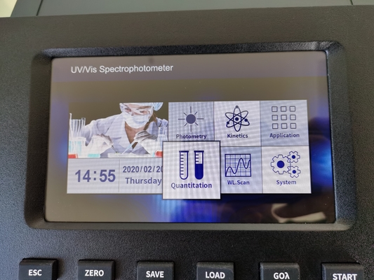 190-1100nm variable Bandbreite UV-Spektrophotometer mit 7-Zoll-LCD-Bildschirm