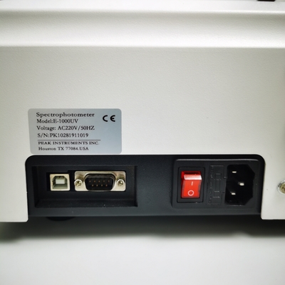 40*70mm Hintergrundbeleuchtung LCD-Display 4nm Einzelstrahl-Vis-Spektrophotometer von Peak Instruments
