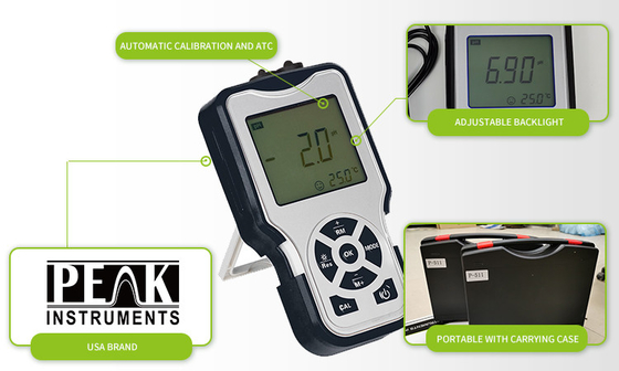 Genaue Atc Digital Water Ec Tds Meter mit Auflösung 0,011/0,1/1 μS/cm 0,01/0,1 mS/cm