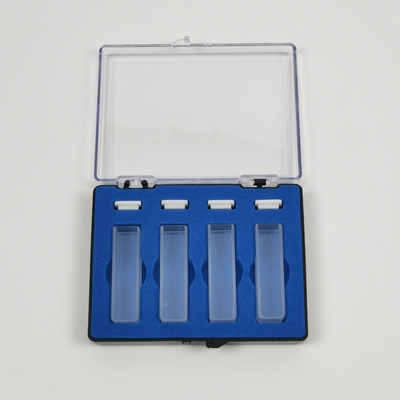 2 Poliertes Fenster PEAK Instrumente Labor 1cm 10mm Spektrophotometer Glaskuvette