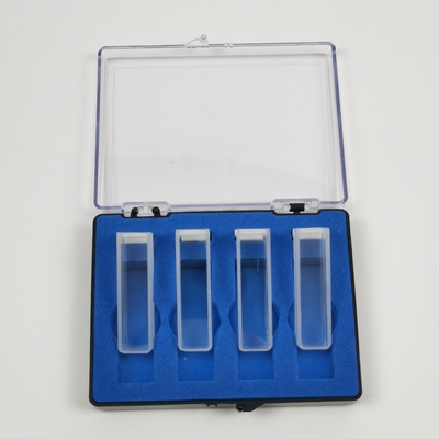 2 Poliertes Fenster PEAK Instrumente Labor 1cm 10mm Spektrophotometer Glaskuvette