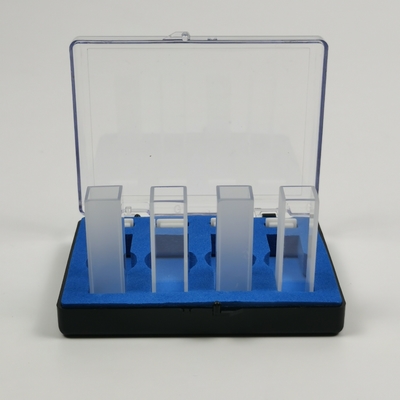 2 Poliertes Fenster PEAK Instrumente Labor 1cm 10mm Spektrophotometer Glaskuvette