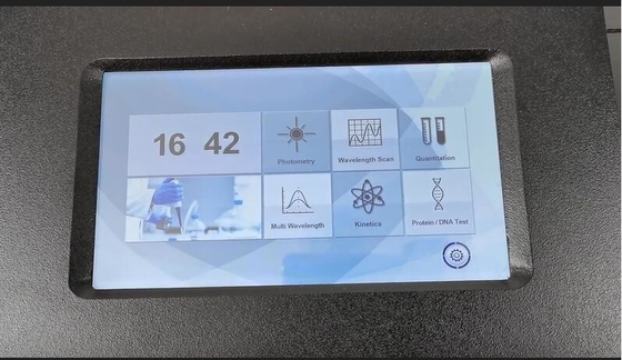 8 Zellhalter T-9200 UV-Sichtbares Spektrophotometer mit 2 nm Bandbreite und Touchscreen